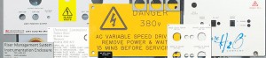 CNC Engraved Control Panel Plates, Vinyl and Thermal Printing